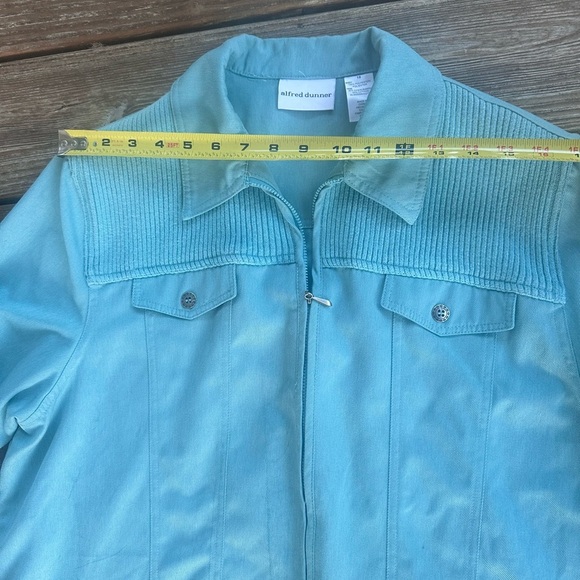 Alfred Dunner women's plus size full zip blue jacket size 18 - Picture 6 of 10